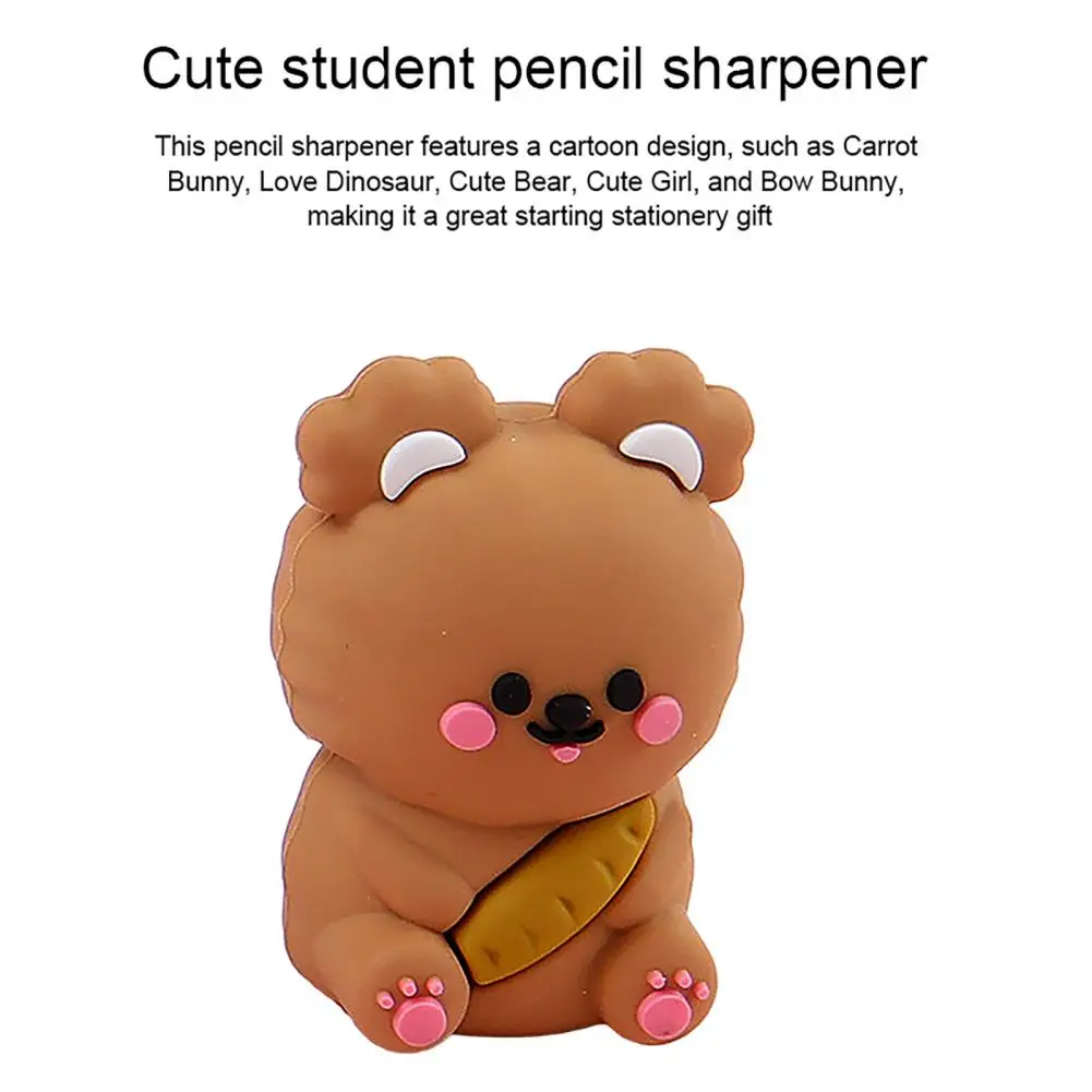 Portable Pencil Sharpener Mini Kawaii Cartoon Pencil Sharpener Portable Pen Cutter for Kids Cute Stationery Gift School Supplies