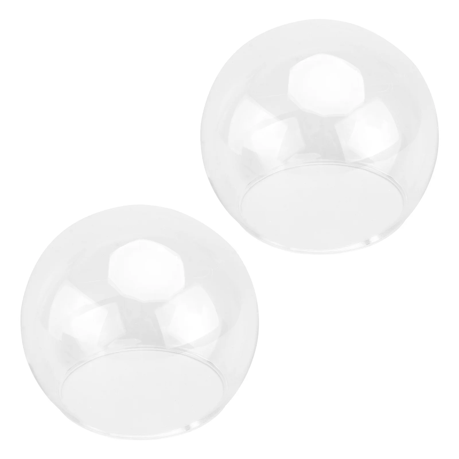 

2 шт., стеклянная купольная крышка для дисплея, прозрачная прозрачная банка-колокольчик, крышка с вечным цветком, микропейзажный декор, идеально подходит для поделок, торта