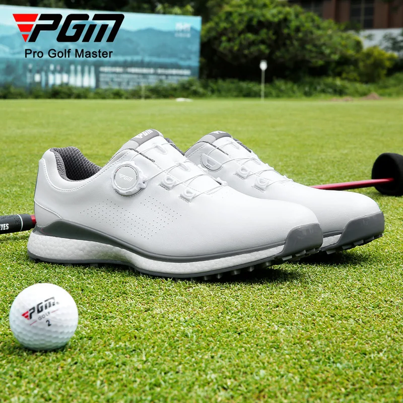 

PGM Golf Shoes Men's Quick Lacing Sports Shoes Super Waterproof Anti Slip Nails XZ281