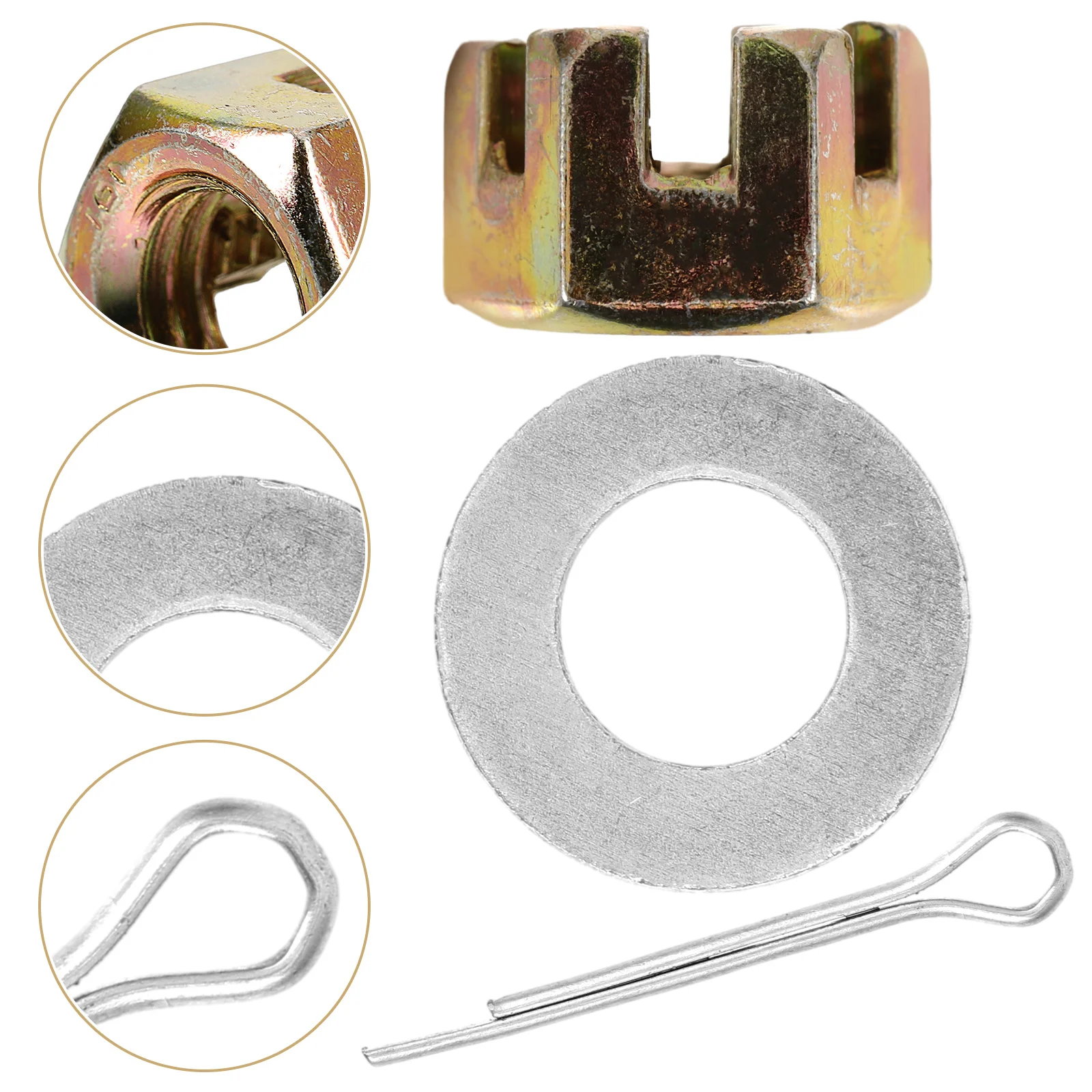 

Stainless Steel Trash Can Wheel Nut Gasket Latch Garbage Bin Clamp Dustproof Easy Install Stable Universal Fit Outdoor
