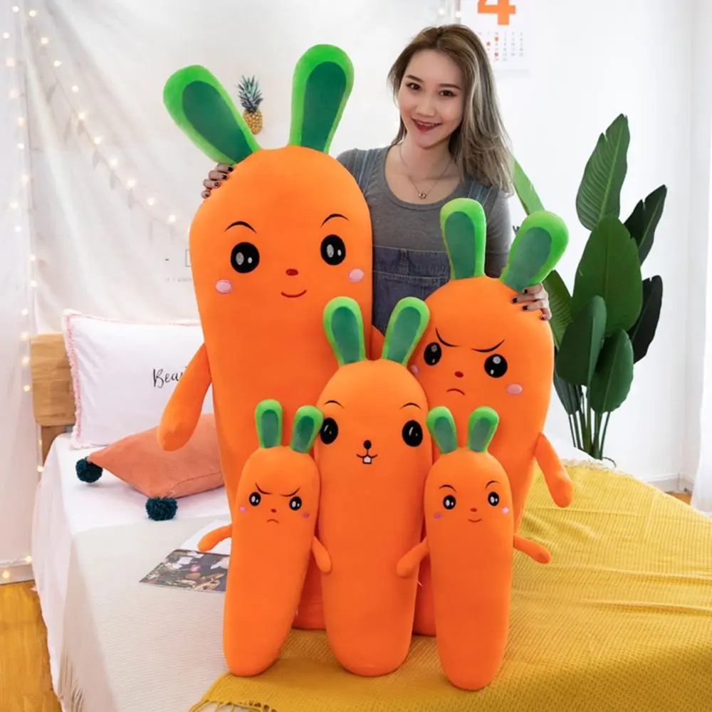 1Pcs New Birthday Wedding Party Carrot Plush Doll Super Cute Kawaii Vegetable Stitch Toy Throw Toys 50cm Sleep Pillow