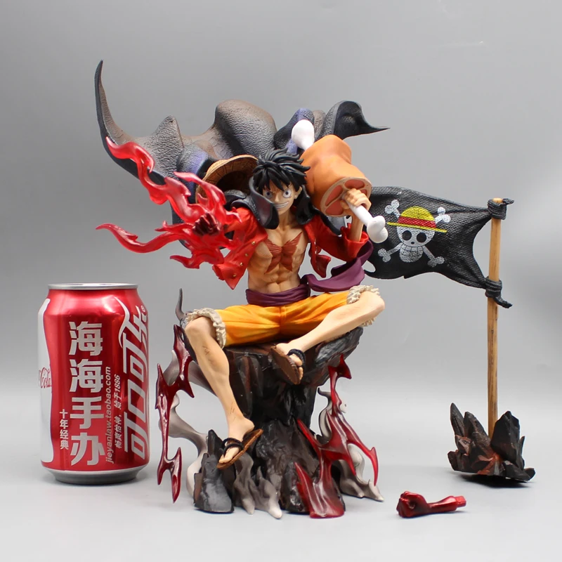 Anime One Piece Figure Luffy Island Of Ghost Statue Action Figure Fourth Emperor Luffy Figure Straw Hat Collection Toy Model Pvc