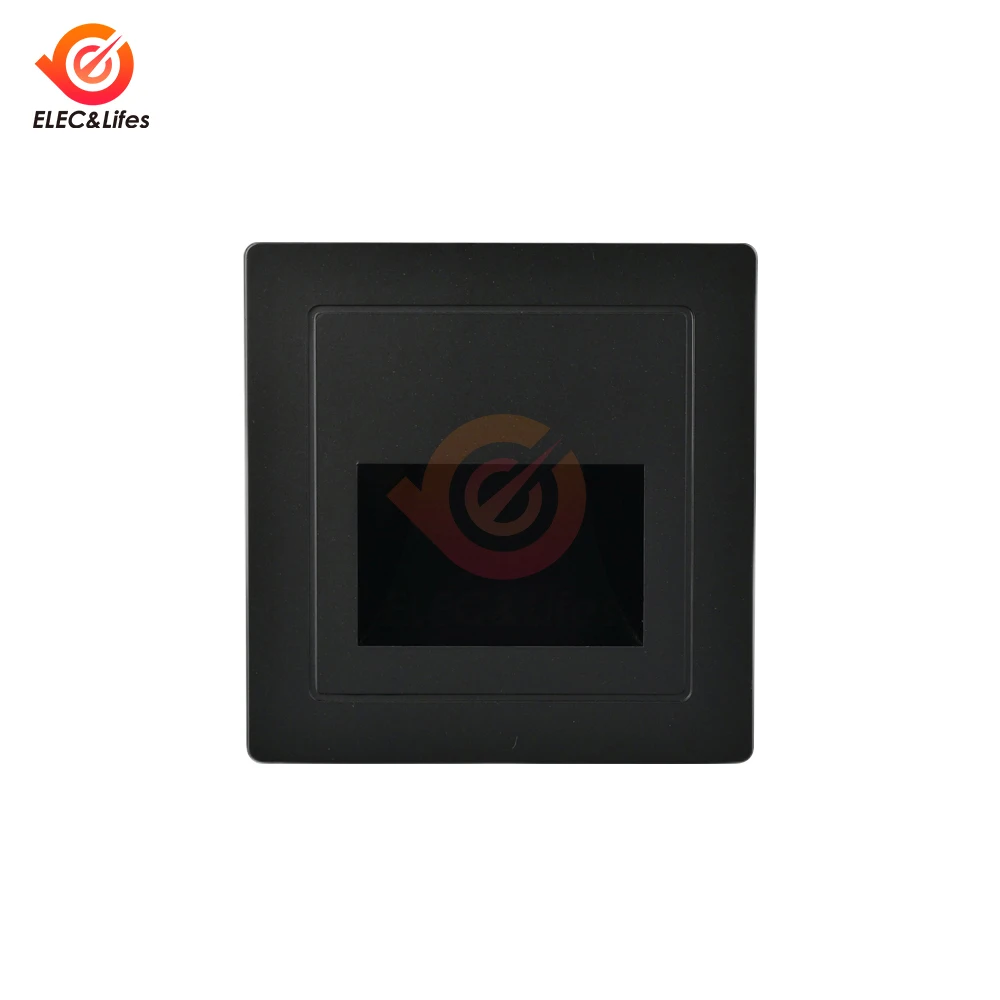 AC110-220V Intarsiato 86 Interruttore della luce da pavimento Controllo Lampada da parete a LED Lampada da incasso per corridoio Scala Passo Luce notturna Scala