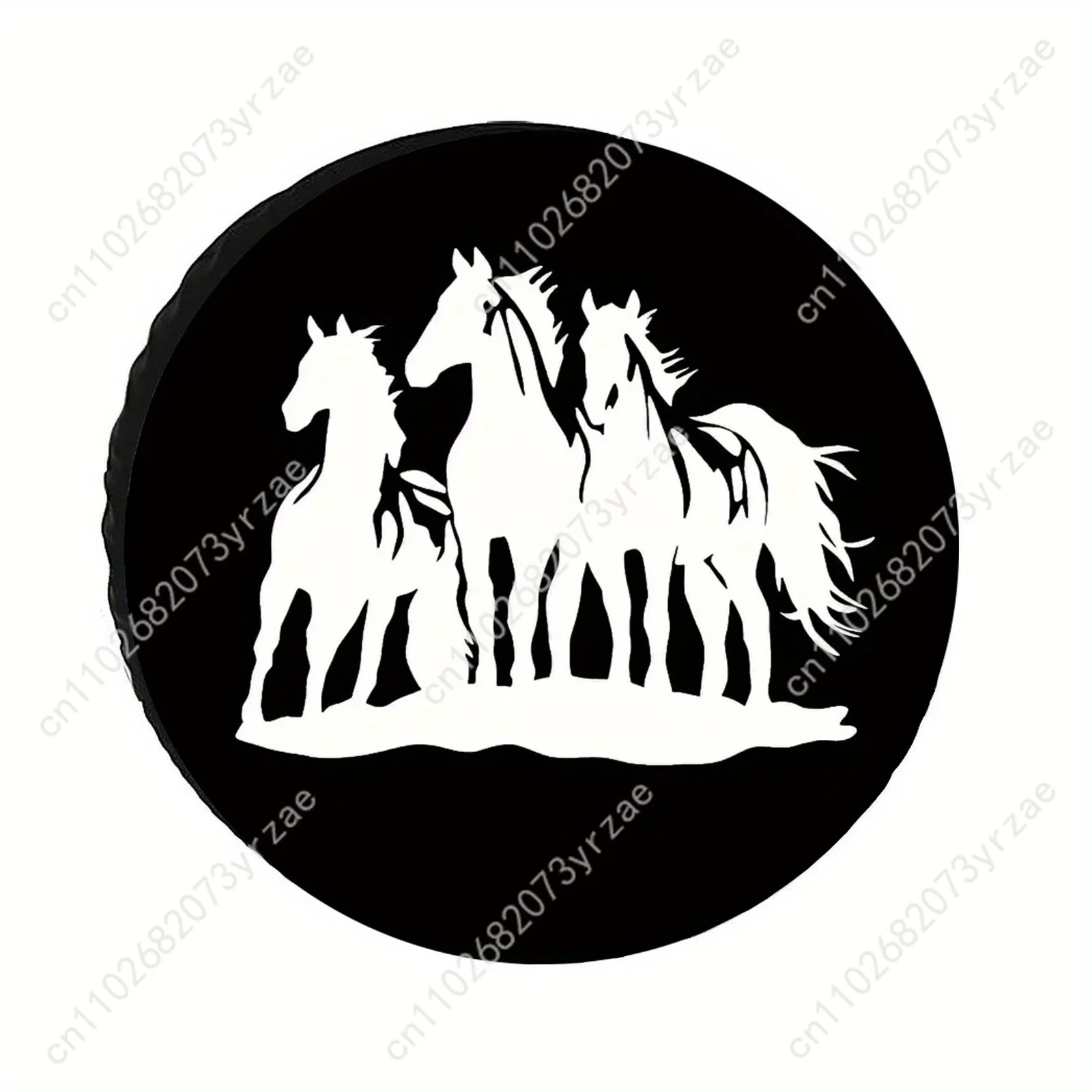 

Elegant Horse Various Models Spare Car Tire Cover Sand Dust Prevention Protect Wind Rain Tire Cover Sturdy Durable Tire Covers