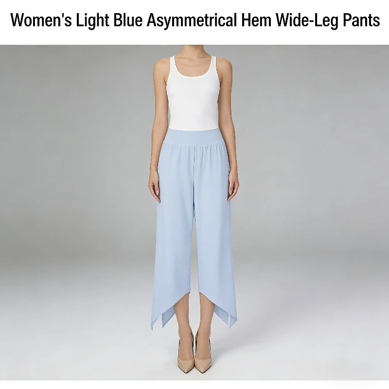 

Women's Loose Breathable Yoga Pants High Waist Tummy Control Straight Leg Cropped Workout Pants