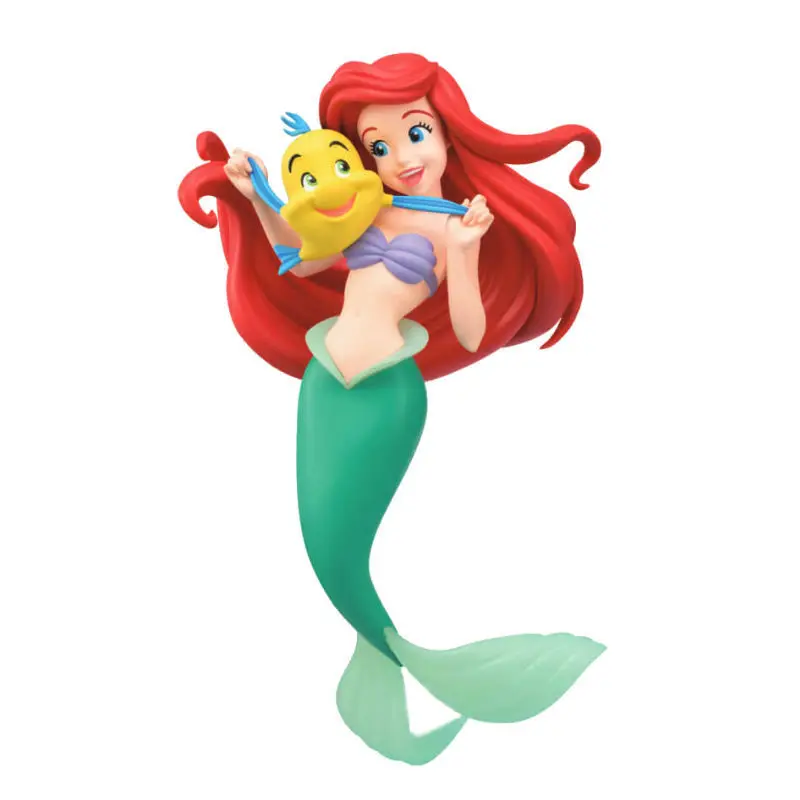 21cm Anime Disney Księżniczka Syrenka Ariel Pvc Figurki akcji Model samochodu Lalki Zabawki Prezenty dla dzieci Dekoracje ciast Zabawki dla dzieci