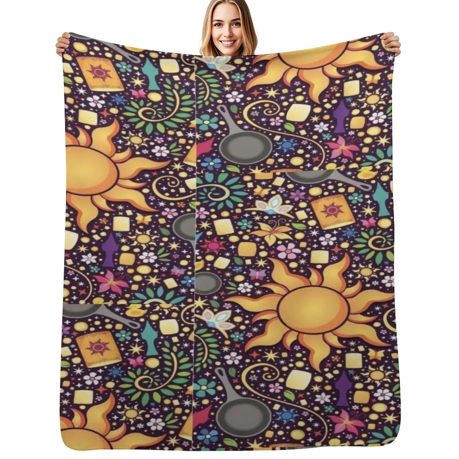Tangled Throw Blanket Luxury Brand Warm Travel Polar Kid'S Blankets Sofas Of Decoration Blankets