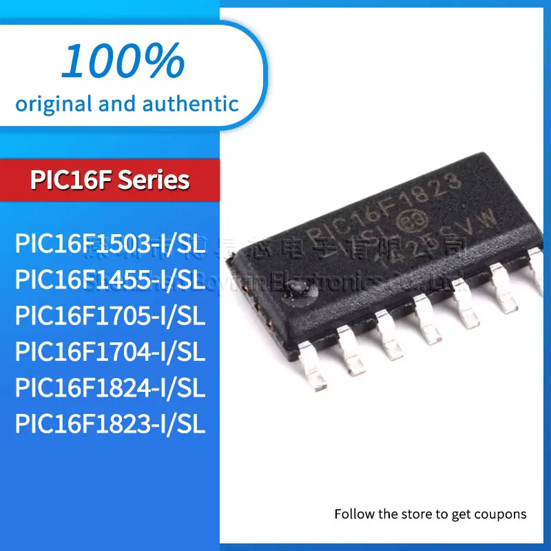 

PIC16F1503 PIC16F1455 PIC16F1705 PIC16F1704 PIC16F1823 PIC16F1824-I/SL Black PC casing