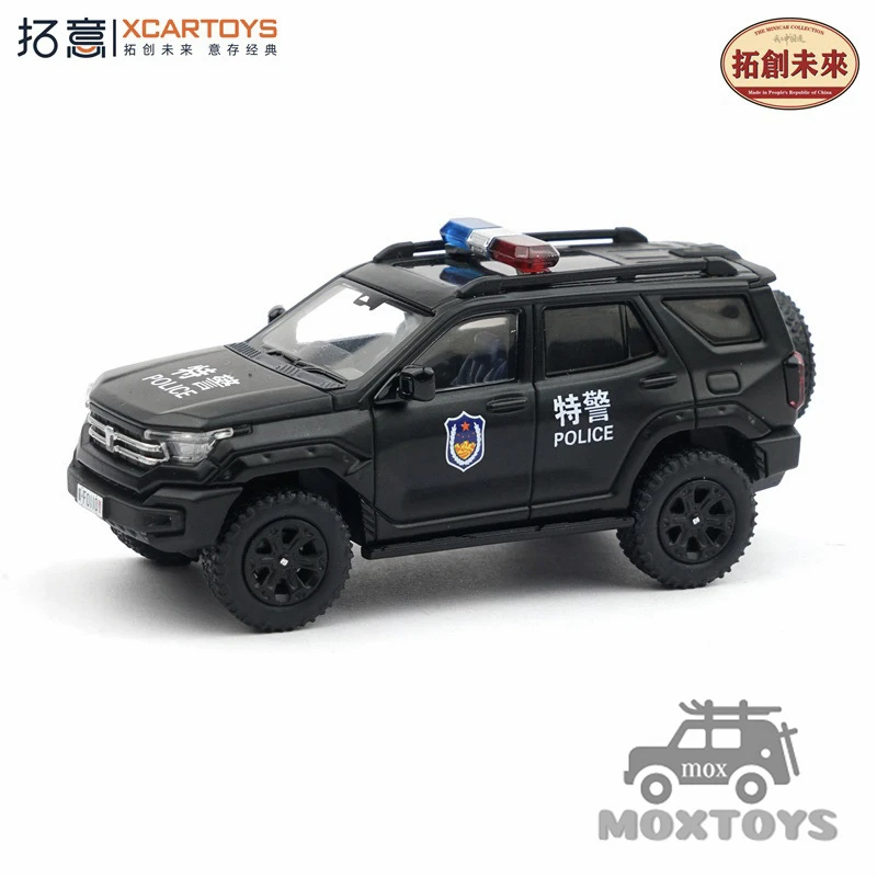 

Литая под давлением модель автомобиля Xcartoys 1:64 Tank 400 Hi4-T Police