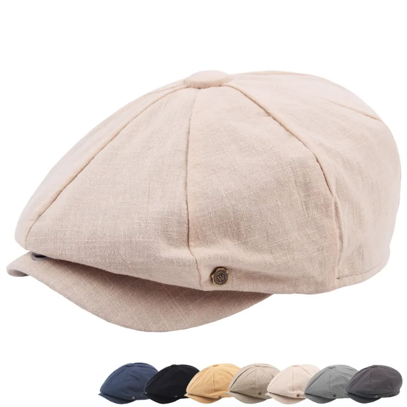 Einfarbige Vorwärtsmützen für Herren und Damen sind für alle Jahreszeiten geeignet. Outdoor-Casual-Baskenmützen eignen sich zum Sonnenschutz