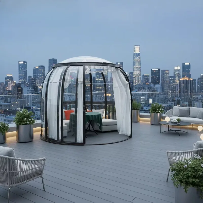 Durable Inflatable Bubble House Transparent Starry Sky Room Outdoor Camping Tent Luxury Event Dome