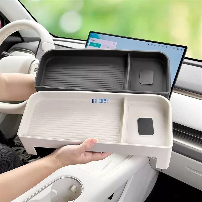 

For GWM Ora 5 2026 + Car Style Screen Rear Storage Box Container Organizer Cover Dust Proof Pad Protector Decoration Accessories