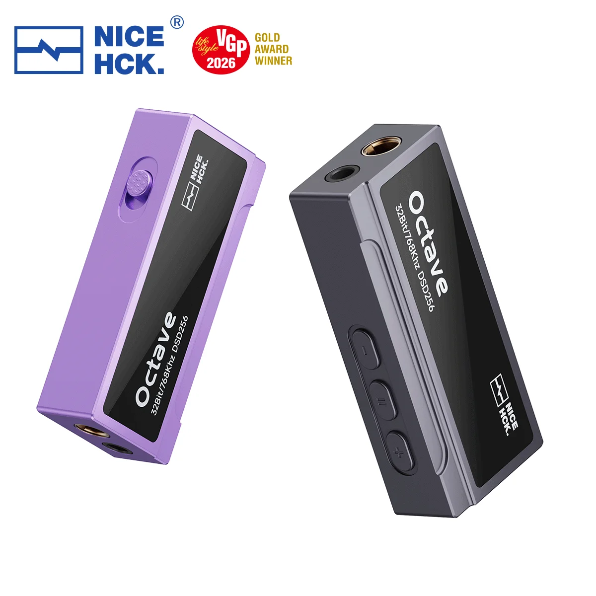 NICEHCK Восьтавной портативный Hi-Fi ЦАП типа C Флагманский чип декодирования ES9039Q2M Выход 3,5 мм и 4,4 мм Макс. мощность 550 МВт при 32 Ом