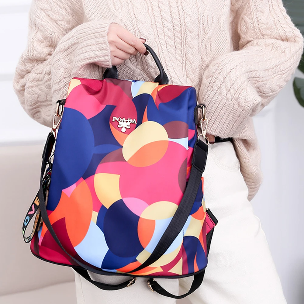 Oxford Waterproof 2025 Color pink Women Backpack Fashion Anti-theft Backpacks 2024 Large Capacity laptop backpack женский рюкзак