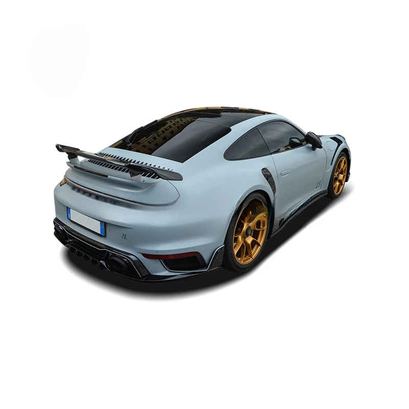 Durable Dry Carbon Body Kit 992 S Te Chart Bumper Lip Rear Spoiler Hood Wide Sport Universal Fit Car Guard