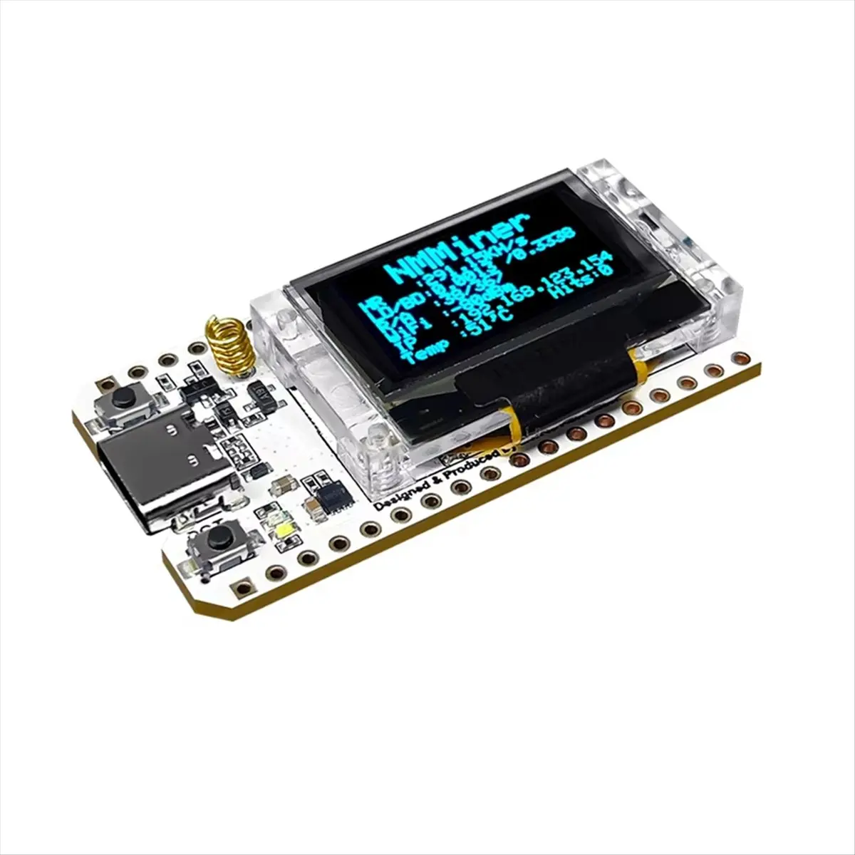 Solo Lottery Miner 290KH/S LoRa 32 V3 USB High Performance Win BTC with Low Power Consumption WiFi BLE Connect