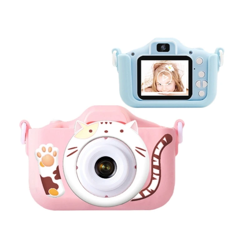 M8 Kids Mini Camera Kids Selfie Camera Toys for 3 4 5 6 7 8 9 10 11 12Year Old Girls Christmas Birthday Festival Gift  Dropship