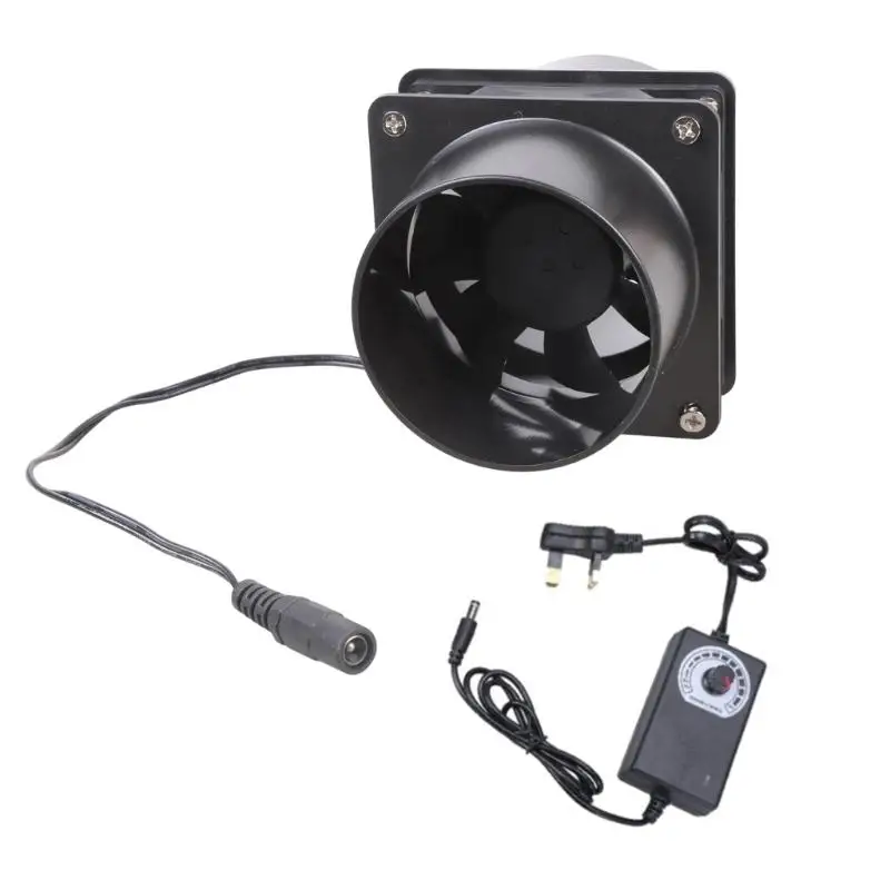 652F 3800rpm Exhaust Fan Filter Duct Extractor Blower Exhaust Fan 8cm Inline Duct