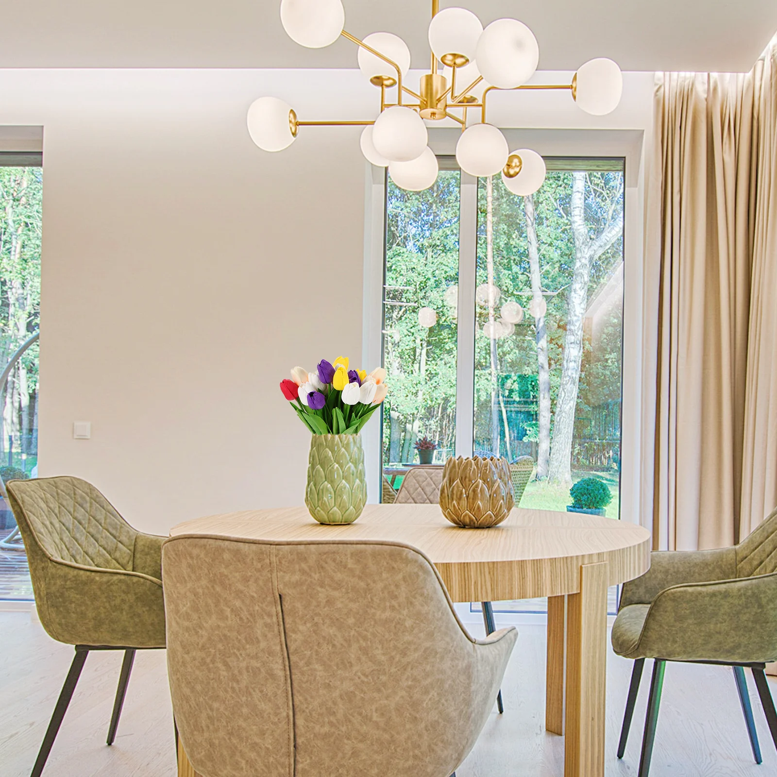 

25pcs Artificial Fake Flowers Wedding Decor Simulation Party Ornament Diy Home Party Scene Layout Photography Props