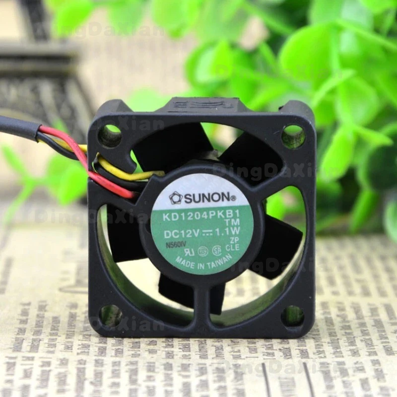 D For SUNON 4020 KD1204PKB1 DC12V 1.1W 4CM 3-wire Cooling Fan