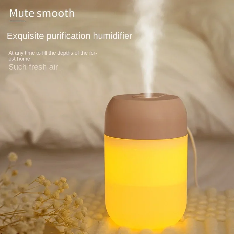 300ML Mini Air Humidifier USB Aroma Essential Oil Diffuser Spary Electric Smell Distributor Warm Light for Car Home Bedroom Gift