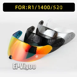 Visor For Scorpion Exo 1400 Carbon, R1 & EXO 520 Motorcycle Helmet Lens Visor Plating Uv Protection Faceshield, Moto Accesorios