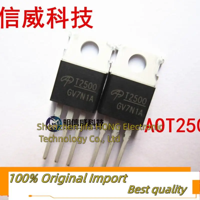 10PCS/Lot AOT2500L  AOT2500 TO-220 MOSFET 150V 150A Best QualityReally Stock Original