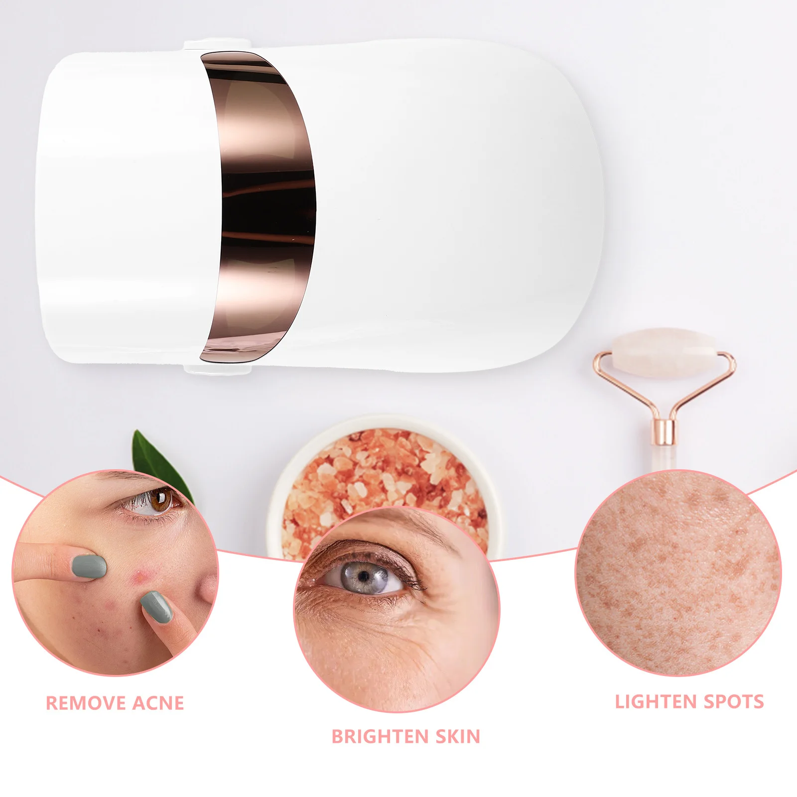 

LED Beauty Mask Skin Care Face Tool High Quality APS Material Anti Aging Removes Acne Whitens Spots