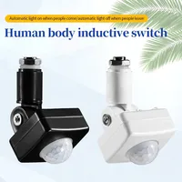 AC110-240V LED Motion Sensor Automatic PIR Human Infrared Detector Adjustable Time Delay Auto ON OFF Light Switch Sensor