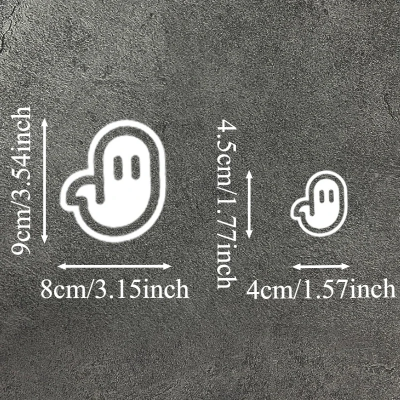 1PC Funny Ghost Motorcycle Stickers Waterproof for Motorbike Fuel Tank DIY Car Window Bumper Halloween Universal Vinyl Decals