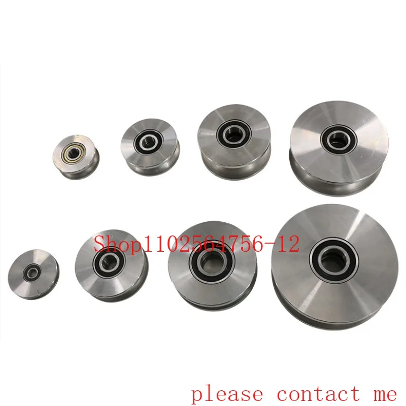 

45#pulley U-shaped V-shaped steel wire pulley track guide wheel circular steel