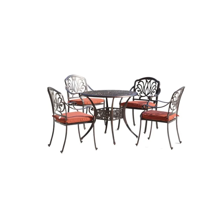 Outdoor furniture set: Leisure balcony iron garden five-piece table and chair set