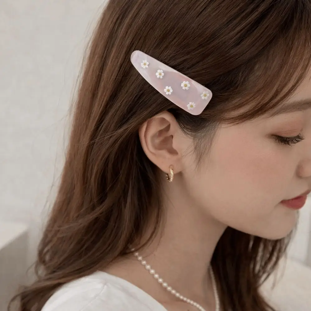 

Fashion Vintage Flower Hair Clip Colorful Retro Sweet Barrettes Elegant Trendy Cute Duckbill Clip Headdress