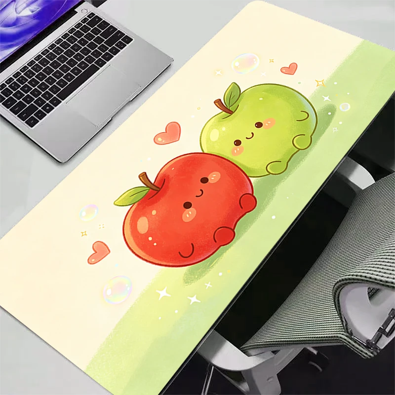 Cartoon fruit Large E-sports Mouse Pad Smooth Flexible Rubber Gamer PC Mouse Pads Computer Keyboard For CSGO Kawaii rug Mosuepad