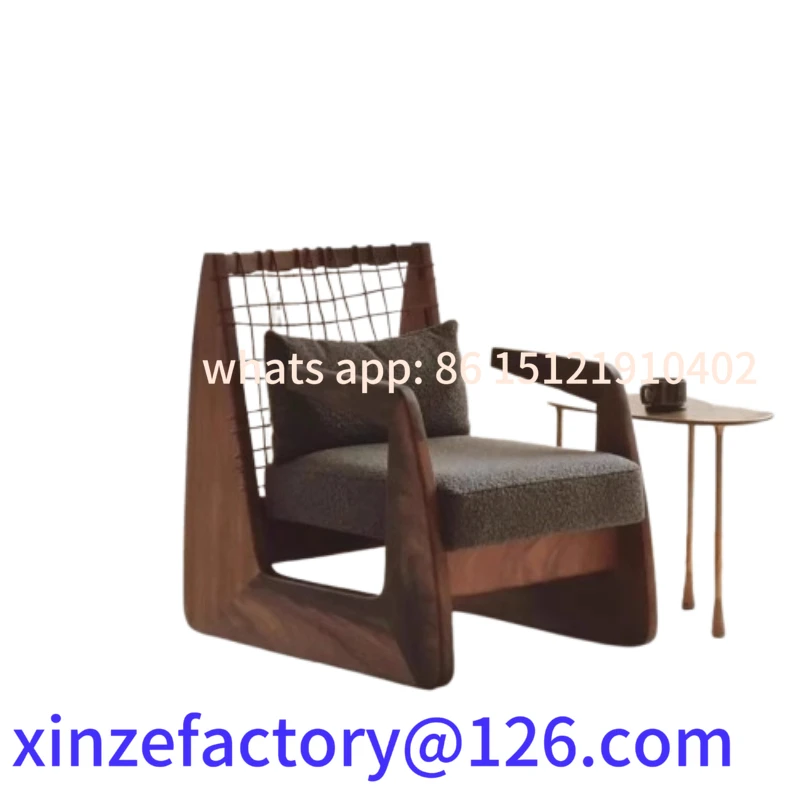 

Customizable Salon Balcony Living Room Chairs Relax Modern Individual Wooden Living Room Chairs Comfortable Lazy Sillon Postmode