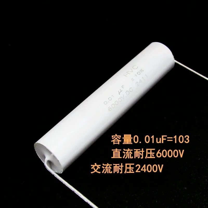 

1PCS 0.01UF 6000VDC 2400Vac 103 6KV 10NF 0.01MFD Inductive High Voltage Film Capacitor