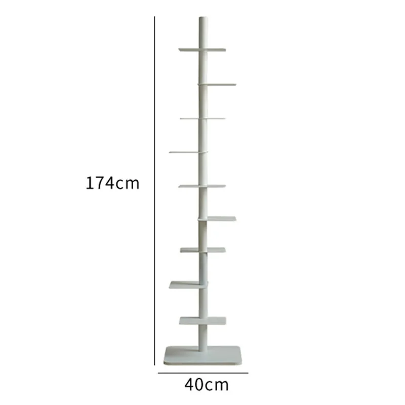 

Книжный стеллаж от пола до потолка, креативный, в стиле интернет-знаменитостей, с вращением, невидимый, многоярусный, из кованого железа