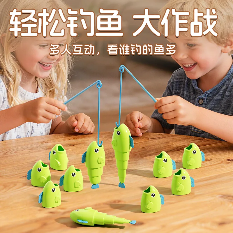 Master of Fishing Parent-Child Interactive Extendable Fishing Battle Kindergarten Educational Fishing Toy for Children