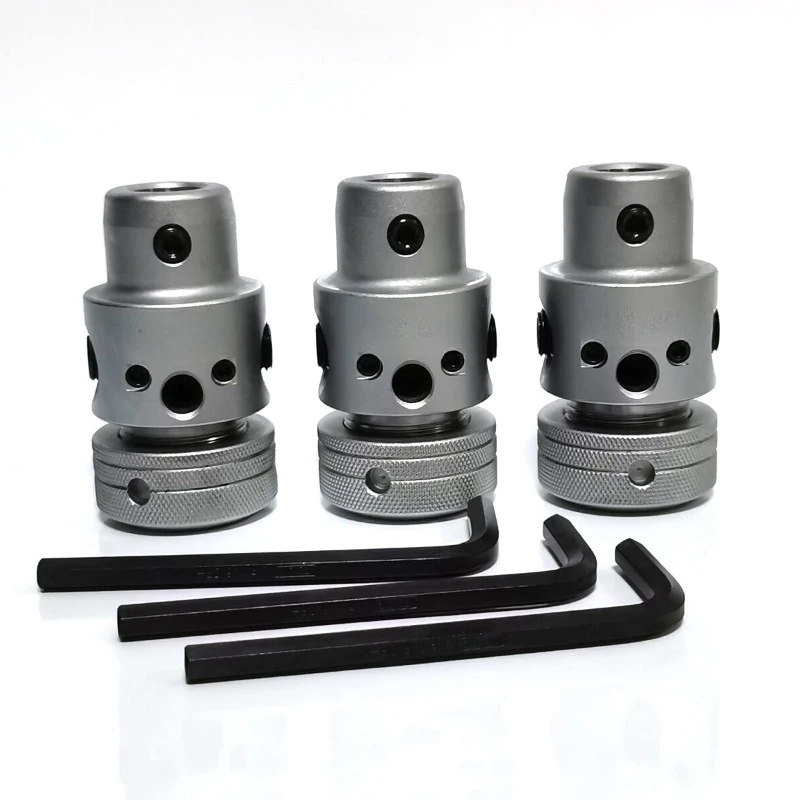 Wrench-free wire tapping fixture wire tapping chuck, tapping machine jacket