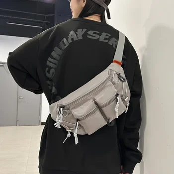 High Quality Nylon Zipper Waist Packs Ladies Bags on Sale 2025 High Capacity Solid Waist Packs Leisure Versatile Pochete