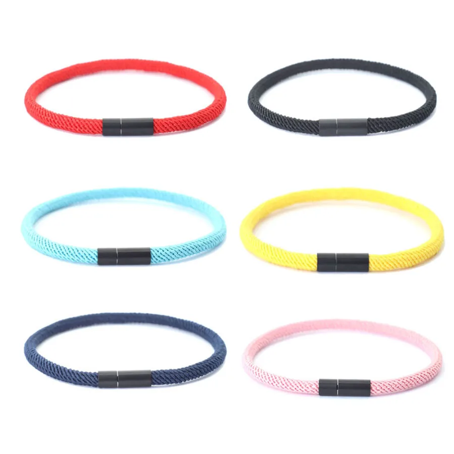 Simple Style Grade A Rope Bracelet For Men Women Multiple Colors Available Outdoor Sports Casual Cycling  Couple Braslet Pulsera