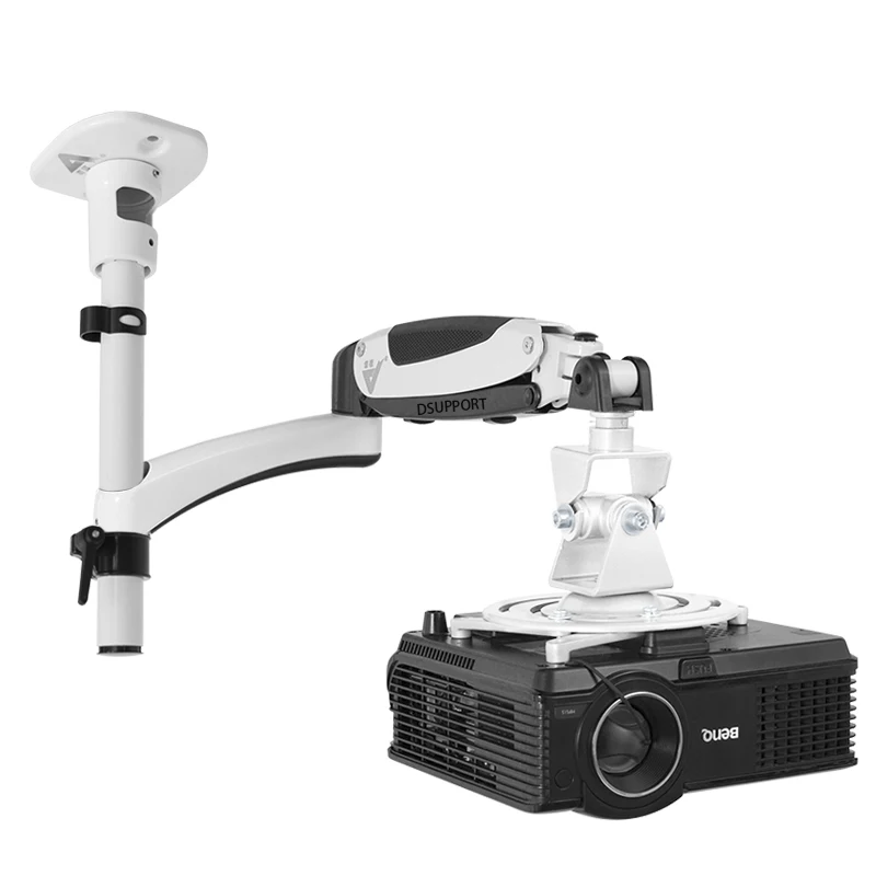 

PR03B Aluminum Alloy 360 Degree Full Motion Retractable Universal Projector Hanger Bracket 360 Degree Projector Mount Projector