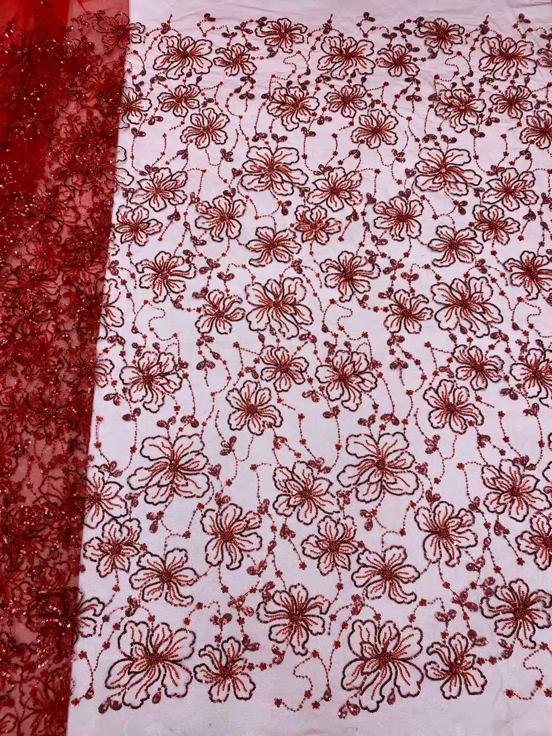 Royalblue الأفريقي الترتر أقمشة الدانتيل الفاخرة التطريز مطرز شبكة الدانتيل 2026 رائجة البيع لفستان الزفاف والملابس النساء