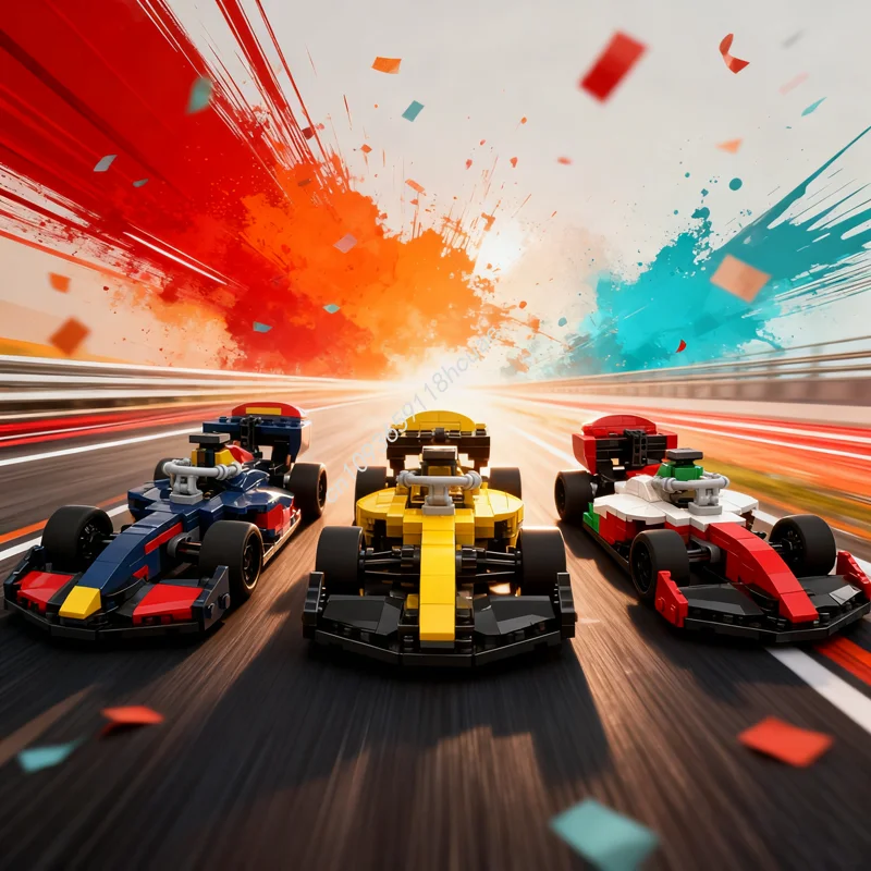 585 قطعة MOC Dallara Livery حزمة أبطال المدينة نموذج اللبنات العمارة لتقوم بها بنفسك لعبة الطوب هدية الكريسماس عيد ميلاد الاطفال #1