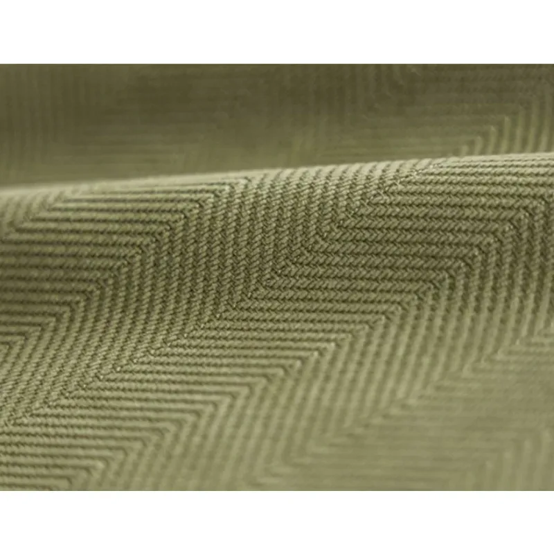 Modern and Simple New Green Herringbone Chenille Thickened Blackout Curtains Living Room Bedroom Balcony Curtains