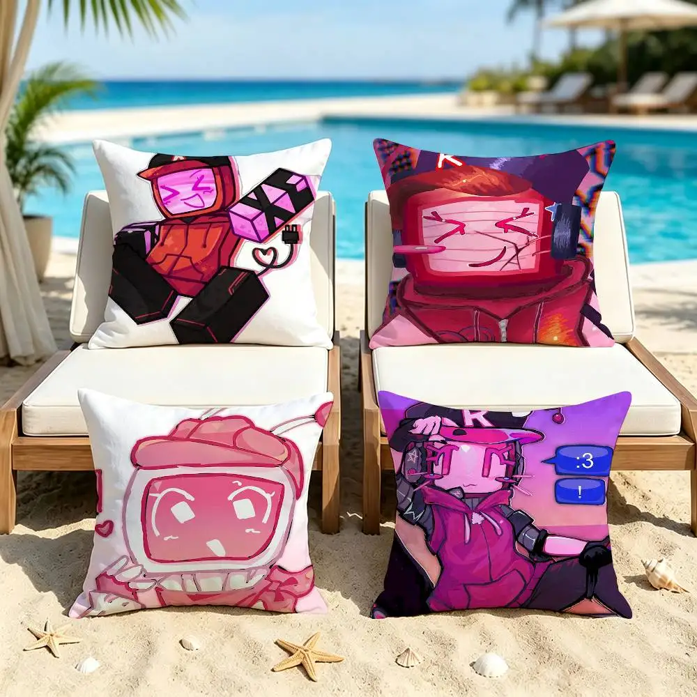 Funny V-Veeronica Fanart Custom Square Pillow Case Multi Sizes For Car Home Bedroom Decor Custom Valentine Gifts