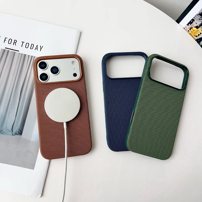 Official Original For Magsafe Apple Techwoven Case For iPhon