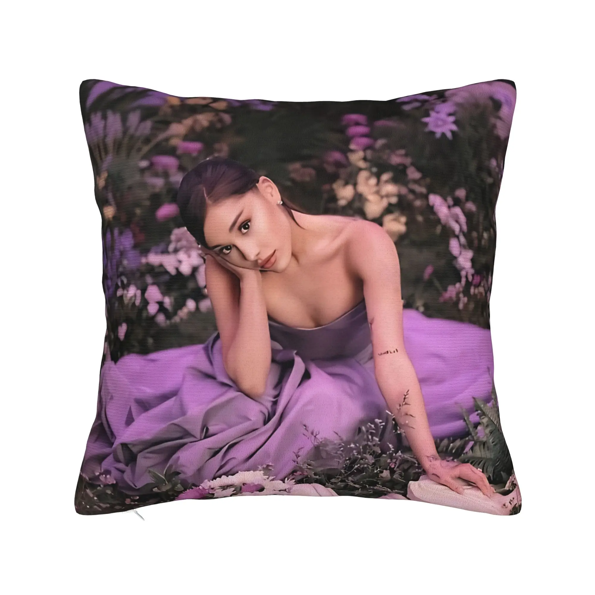 Singer Arianas Grandes Pillowcases  Cute Funny Pillow Case For Office Car Home Decor Print Pillow Cover
