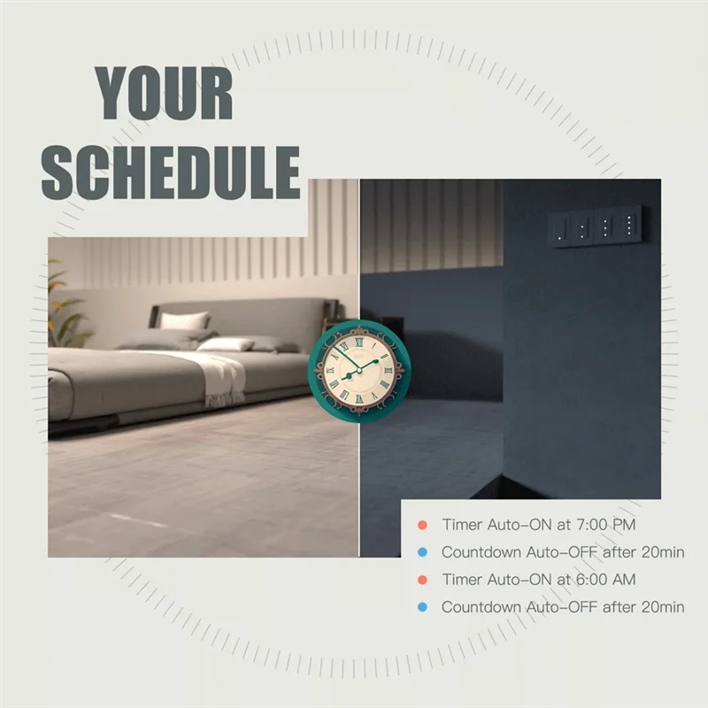 CS-Tuya Zigbee Schakelaar Single Fire Zero Fire Universele Schakelaar Afstandsbediening Timing Controle 120Type Drukknop Wandschakelaar US Plug