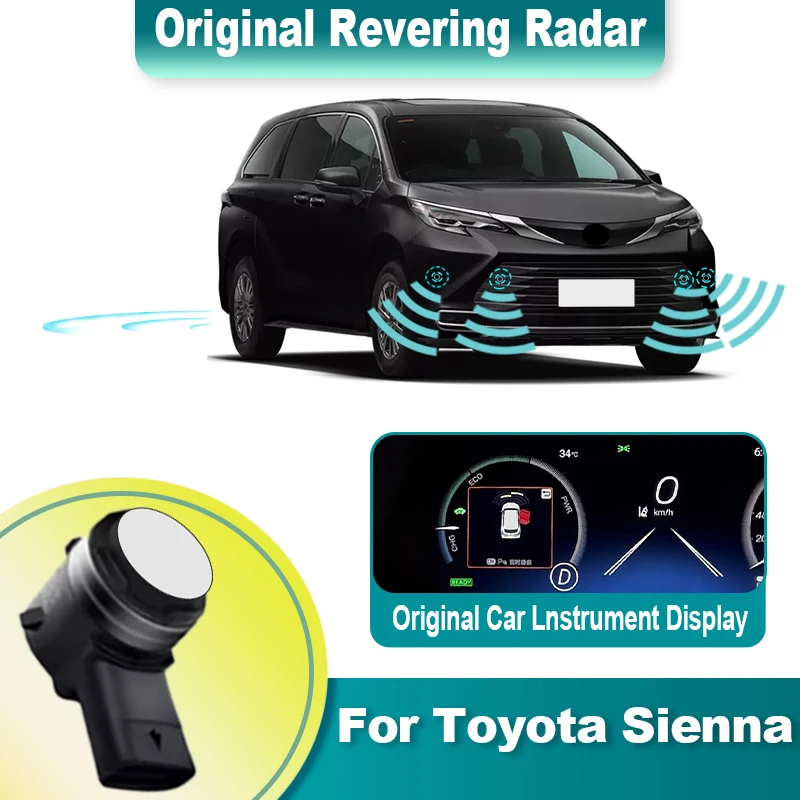 

Задние передние оригинальные датчики парковки для Toyota Sienna SE XLE XL30 2020–2022029, датчик заднего хода, резервная система, зуммер